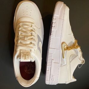 Nike | Shoes | Af Pixel White Gold Chain | Poshmark